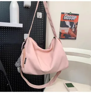 Rosa Schulter Reisetasche, grosse kapazitaet wasserdichte sport umhaengetasche im alltag.