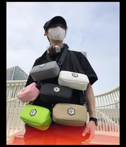 Waterproof small crossbody bag for men and women, portable shoulder mobile phone pouch multi-color
