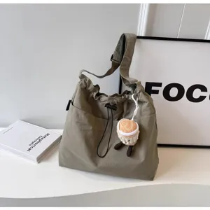 Bolso bandolera de lona casual para mujer gran capacidad tote bag para uso diario elegante