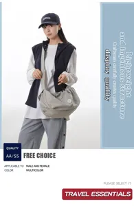 Lightweight outdoor travel cross-body bag large capacity casual sports bag for daily use