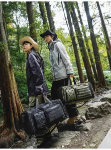 Large capacity outdoor travel duffel bag multifunctional sports fitness luggage bag for men