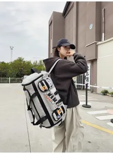 Zaino da viaggio multifunzionale sportivo all'aperto grande capacità borsa bagaglio.