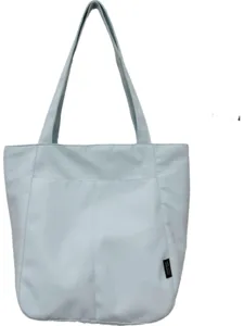 Minimalist canvas tote bag for women large capacity shoulder commuting bag casual daily purse