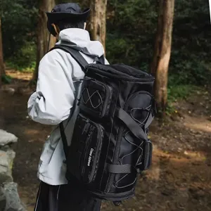 Large capacity multi-functional outdoor travel backpack and sports fitness duffel bag for men.