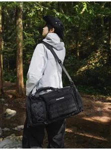Large capacity multi-functional travel duffel bag outdoor sports fitness backpack for men.