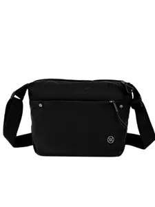 Womens nylon crossbody bag casual lightweight shoulder bag versatile fashion black purse new