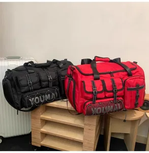 Large capacity travel duffel bag, multi-functional fitness gym sports training bag.