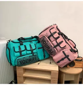 Large capacity travel gym bag multi-functional sports training duffel bag for women