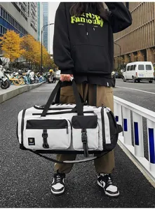 Große Reisetasche Sporttasche mit großem Fassungsvermögen wasserdichte Wochenendtasche für Damen
