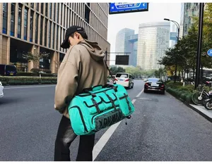Large capacity travel duffel bag fitness sports gym bag multi-functional storage bag