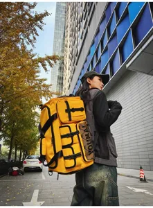 Large capacity gym travel backpack multi-functional waterproof sports training bag detail