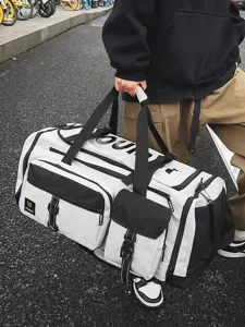 Leichte Reisetasche Mit Großer Kapazität Wasserdichte Nylon-Reisetasche Mit Nass-Trocken-Trennung Und Unabhängigem Schuhfach Für Fitnessstudio Sport Wochenende Kurztrip Herren Damen