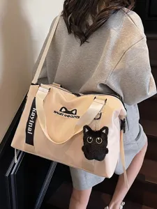Damen Reise Sporttasche Yoga Fitness Tasche Umhängetasche Kurztrip Gepäck Handtasche
