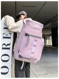 Rosa großer Kapazität Ski-Rucksack für Outdoor-Sportarten, Helm-Aufbewahrung Reise-Rucksack Damen.