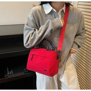 Borsa a mano donna design di nicchia scomparti multipli grande capacità tracolla.