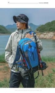 40L Outdoor Bergsteigen Rucksack leichte Reise Sport Doppel Schultertasche zum Wandern