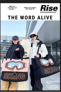 Grosse Reisetasche Sporttasche für Fitness und Skifahren, praktische Trocken Trennung.
