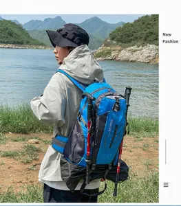 40L Grosse Kapazität Outdoor Wanderrucksack Wasserdichte Reise Sport Rucksack für Damen Herren