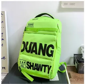 Sac a dos tactique vert fluorescent grande capacite style rue decontractee pour voyage ecole