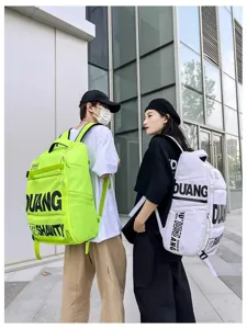 Vue détaillée de sacs à dos décontractés grande capacité workwear pour le voyage.