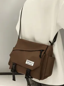 Borsa Messenger a Tracolla in Stile Giapponese di Grande Capacità in Nylon per Uomo Donna Studenti Casual Viaggio