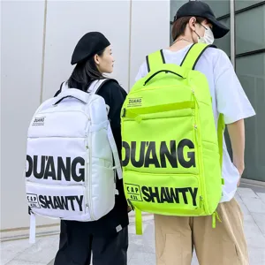 Sac à dos grande capacité utilitaire sac de voyage tendance étudiant école fitness bag