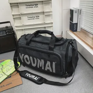Large capacity travel duffel bag men women waterproof sports fitness training gym bag