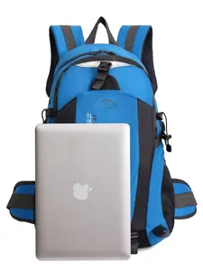 Blauer Outdoor Sport Wanderrucksack mit grossem Fassungsvermoegen fuer Damen und Herren