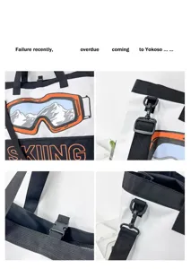 Grosses Kapazitaet Sport Fitness Tasche Trend Skifahren Reise Duffel Tasche Skibrille