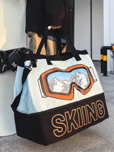 Große Kapazität Fitness Reisetasche Unisex Wasserdicht Trocken Nass Trennung Skiausrüstungstasche Sport Duffelbag Wochenende Tasche