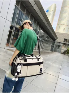 Large capacity travel bag sports fitness duffel bag for students short trips waterproof storage