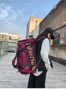 Große Reise Duffle Rucksack für Damen und Herren, multifunktionale Fitness Sporttasche.