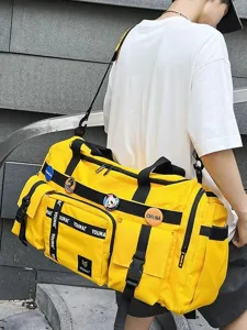 Unisex Reistas Met Grote Capaciteit Waterdicht Nylon Duffel Bag Voor Fitness Zwemmen Droog-Nat Scheiding Sporttas
