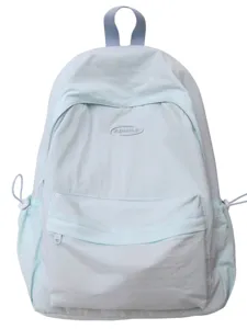 Lightweight minimalist casual solid color backpack for students daily use and outdoor travel.