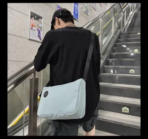 Casual canvas schoudertas, lichtgewicht grote capaciteit forensische crossbodytas voor reizen.