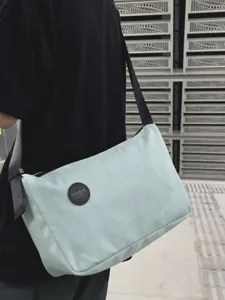 Lichte casual canvas schoudertas voor dames dagelijks woon-werkverkeer en reizen