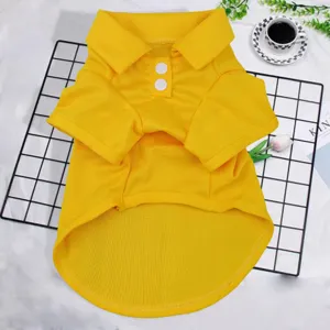Hundekleidung Sommer Dünn Atmungsaktiv Mesh Weste Süße Welpen T-Shirt Kleine Hunde Polo Shirt Haustierbekleidung