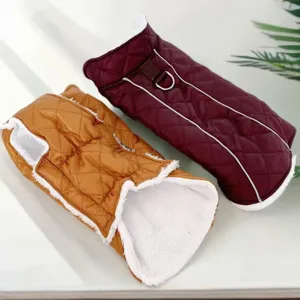 Verdikte Kunstdons Honden Winterjas Warme Puppy Kleding Met Reflecterende Strip En D-Ring Voor Kleine Honden En Katten