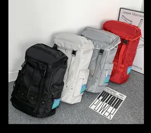Large capacity street fashion backpack, multi-pocket casual ski and travel bag.