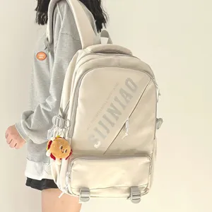 Großer Kapazität Nylon Rucksack Für Damen Herren Schüler Computer Freizeit Reisen Schultertasche Wasserabweisender Daypack