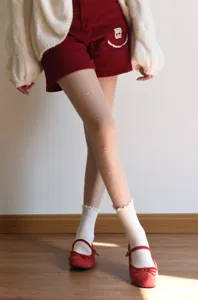 Autumn winter fleece lined fake sheer tights sweet heart jacquard pantyhose cute style