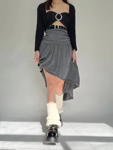 Estilo americano calentadores de punto elegantes retro lisos calidos comodos moda invierno