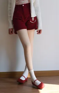 Detailed winter fleece-lined false translucent pantyhose with jacquard design, natural naked look.