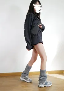 Calentadores de piernas de punto para mujer invierno retro de punto grueso caliente