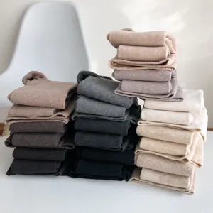 Thick fleece lined footed leggings for women high waist thermal winter warm tight pants