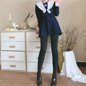 Comfortable thick vertical striped tights for women, perfect autumn and winter leg slimming wear.