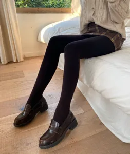 Women fleece lined thick thermal leggings winter warm soft comfortable daily wear clothing detail