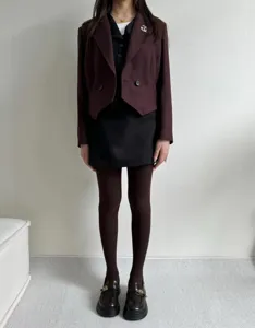Autumn winter warm water wave knit tights for women, chic grey style fashion base leggings.