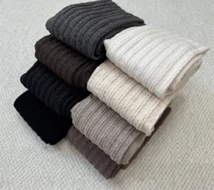 Automne hiver collant en tricot torsadé multicolore basique polyvalent collant coton femme
