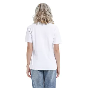 Classic solid color short sleeve T-shirt, comfortable casual top for women summer daily wear.